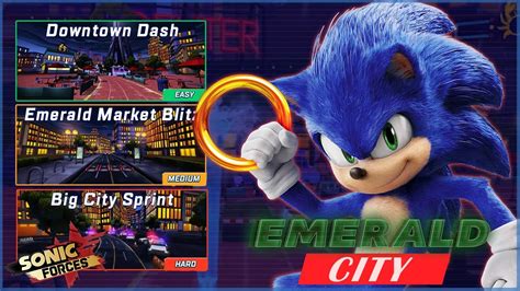 Sonic Forces Speed Battle SonicMovie Event Emerald City Tracks Showcase YouTube