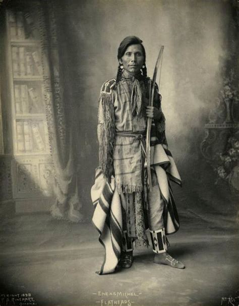 An Old Photograph Of Eneas Michel Kalispel Flathead 1898 Native American Tribes Native