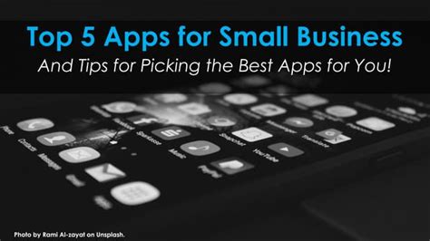 Top Five Small Business Apps Ppt
