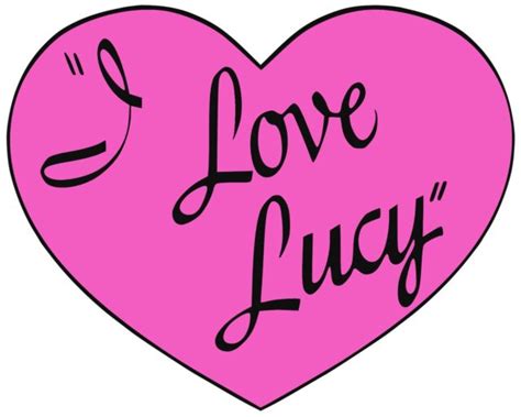 I Love Lucy Pink Heart Logo Iron On Transfer T Shirt Light And Dark