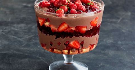 Dive into a frosty layered dessert with fudgy cookies, whipped fluffy yogurt, hot fudge sauce and fresh berries. Diabetic-friendly trifle