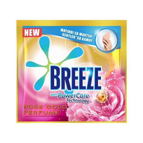 Breeze Powder Detergent With Rose Gold Perfume 66g Sachet