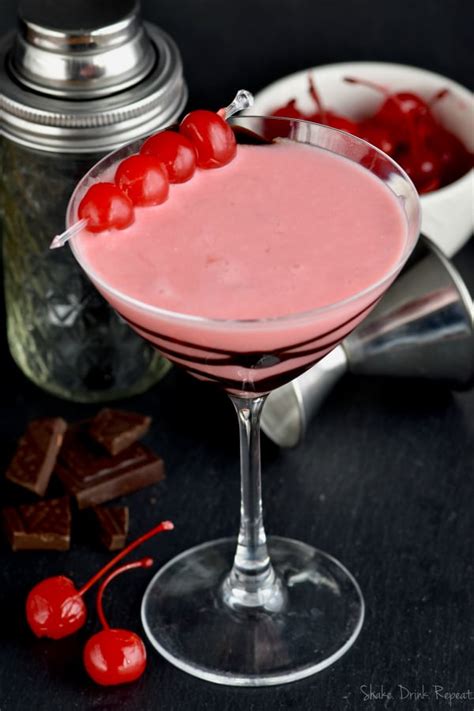 Chocolate Covered Cherry Martini Shake Drink Repeat