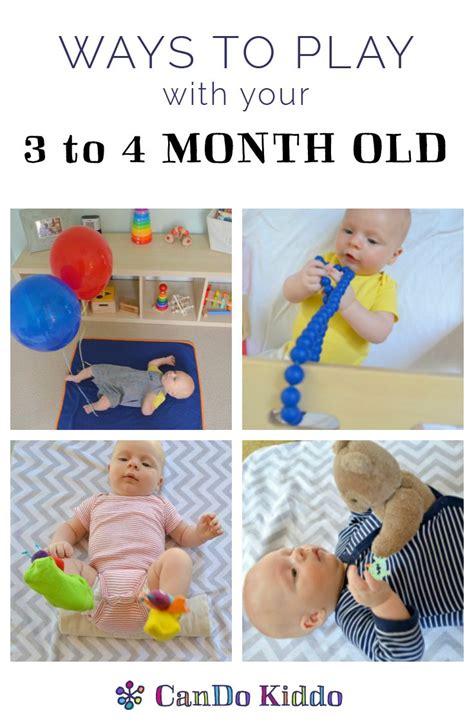 3 To 4 Month Old Baby Milestones And Play Cando Kiddo Baby Play