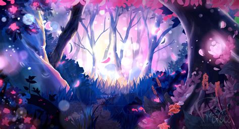 Magical Forest By Fluffyprivia On Deviantart