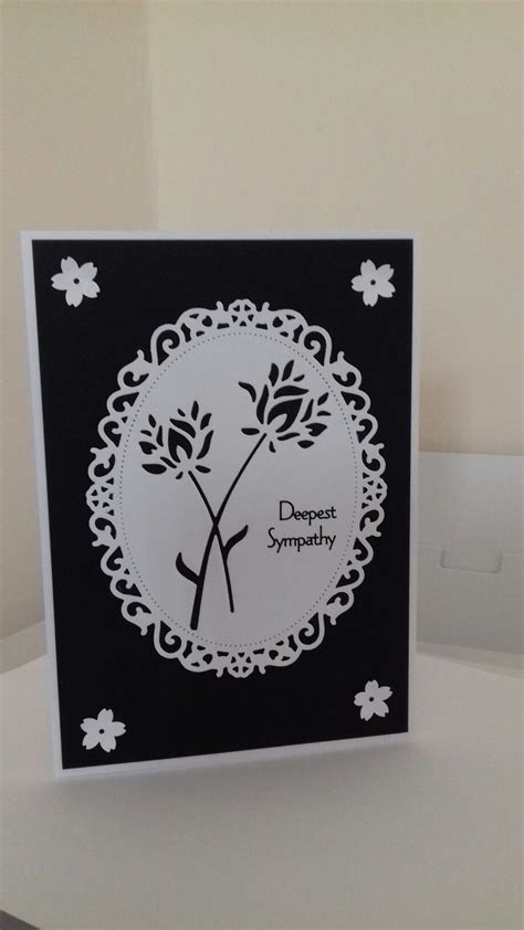 Simple Sympathy Card Deepest Sympathy Sympathy Cards 50th Birthday Simple Frame Picture