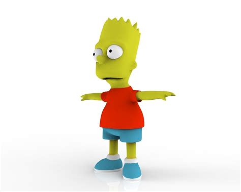 Bart Simpson 3d Model Cgtrader
