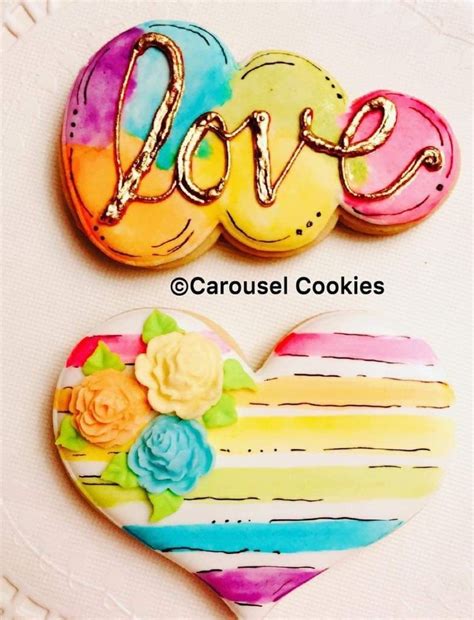 Nature's way, hawthorn, 300 mg, 90 vegan capsules. Heart love watercolor (With images) | Valentine sugar cookies, Rainbow sugar cookies, Sugar ...