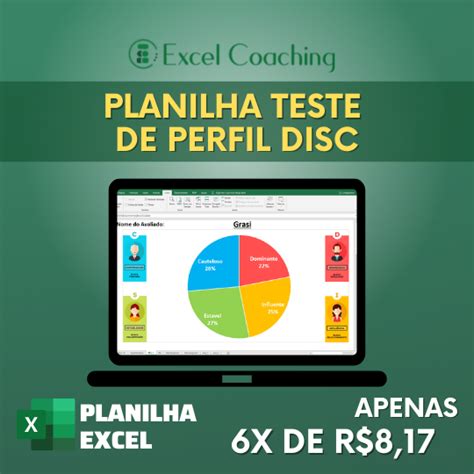 Planilha De Teste De Perfil Disc Em Excel Planilhas Em Excel Sexiz Pix