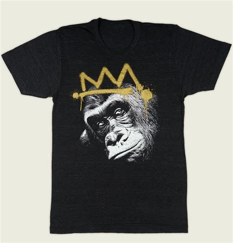 T Shirt Gorilla King By Alter Jack Teesca