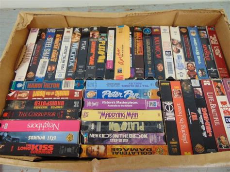 Box Of Vhs Tapes Newton Collectibles Coins Toys Advertising