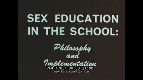 1960s Teacher Instructional Film Sex Education In The School 17054 Youtube