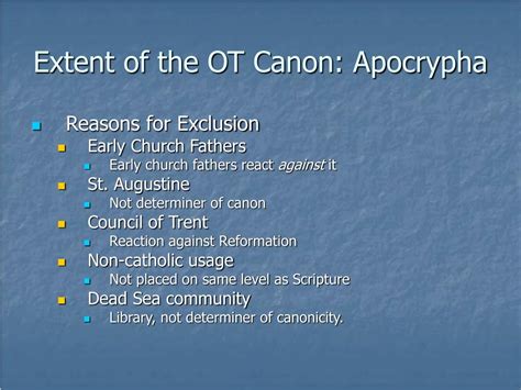 Ppt The Compilation And Canonicity Of The Old Testament Powerpoint