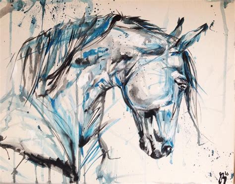 Stunning Abstract Horse Painting By Kasia Bukowska