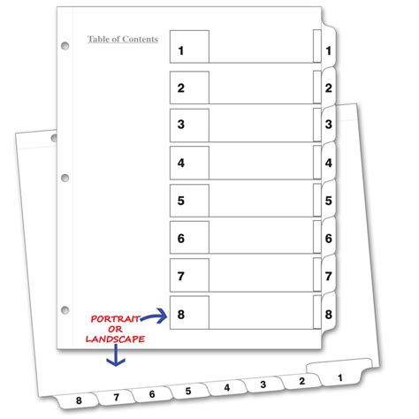 Download pixma mg5220 printer drivers | oceanup.com. 52 Fresh Staples 8 Tab Divider Template