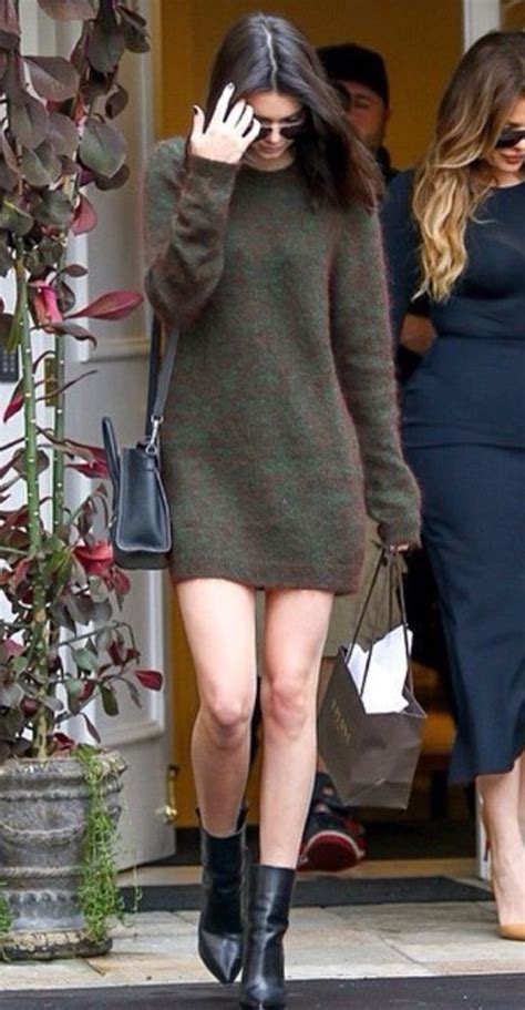 Sweater Kendall Jenner Sweater Dress Bag Knitted Dress Wheretoget