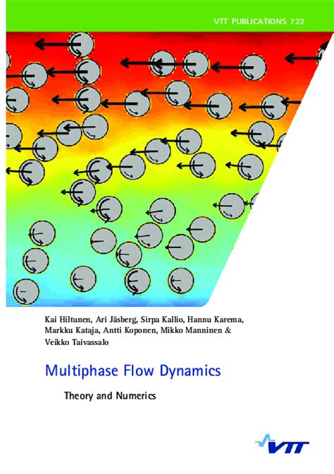 Pdf Multiphase Flow Dynamics Theory And Numerics Sirpa Kallio