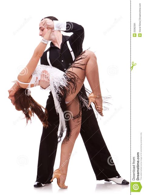 Passionate Salsa Dancing Couple Stock Image Image 23362391