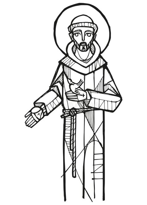 Saint Francis Of Asis Illustration Stock Vector Illustration Of
