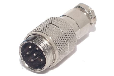 Mic Connector 6 Pin Male Partco