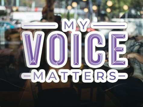 Voice Matters Vinyl Sticker My Voice Decal Every Voice | Etsy