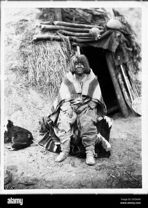 Portrait Of The Havasupai Wife Of Navajo Deserted Kohat Kohot Who