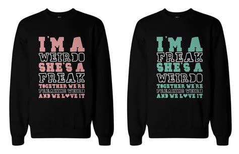Quora is a place to gain and share knowledge. Funny BFF Sweaters - Freak and Weirdo Best Friends ...