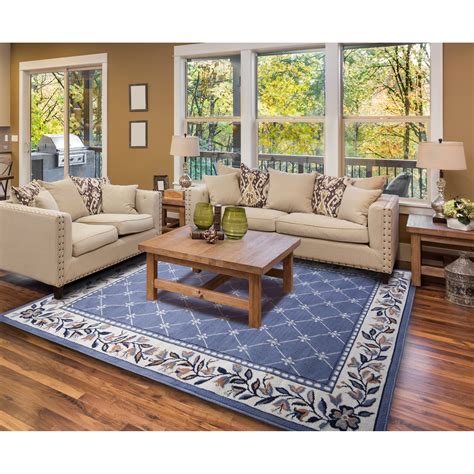 Kitchen mats can help keep your floor and they can add a little charm to your kitchen. Home Dynamix Geometric Country Blue Area Rug & Reviews ...