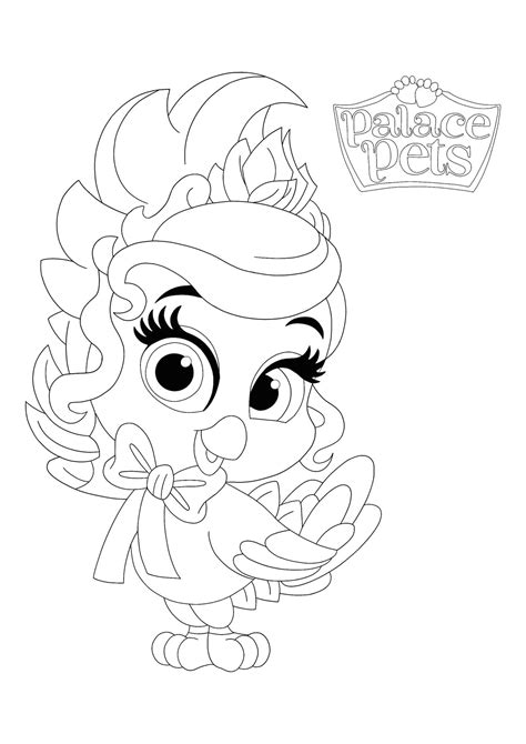 Princess Palace Pets Birdadette Coloring Pages Free Coloring Sheets