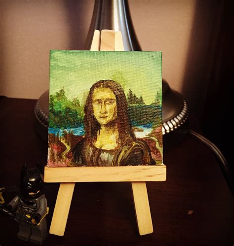 Mini Hand Painted Mona Lisa Etsy