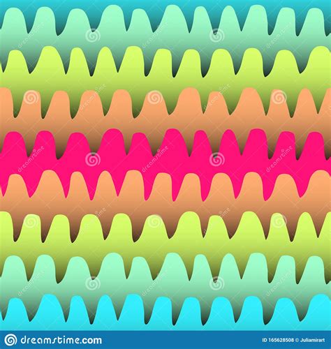 Color Gradient Wavy Lines Pattern Stock Vector Illustration Of