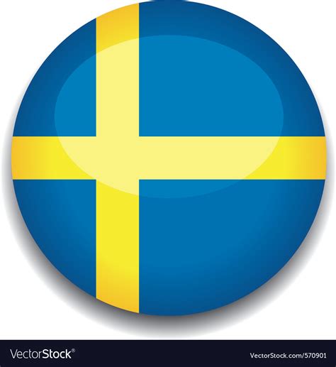 The flag of sweden was officially adopted on june 22, 1906. Sweden flag Royalty Free Vector Image - VectorStock