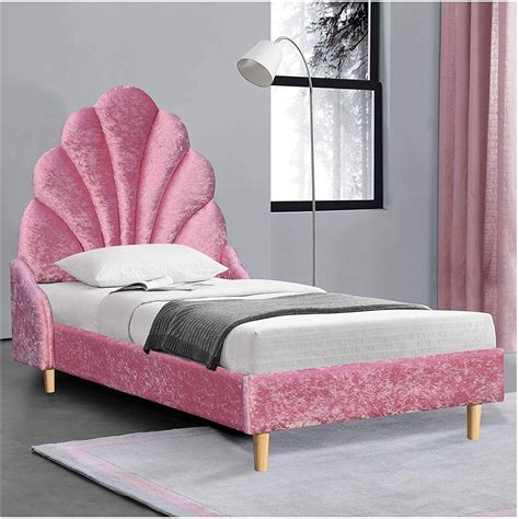 Cherry Tree Furniture Ariel Pink Crushed Velvet Upholstered Princess