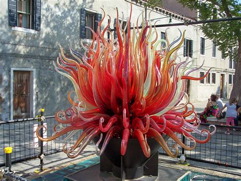 Sculpture Of Red Glass On The Island Of Murano Italy Wallpapers And