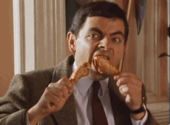 Eating Chicken Mr Bean Gif Mr Bean Rowan Atkinson Goofy My Xxx Hot Girl