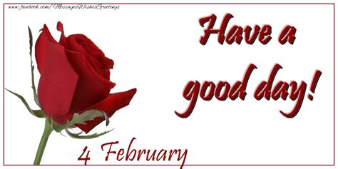 Greetings Cards Of 4 February February 4celebrate Being Happy Every