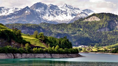 Download Outstanding Landscape From Swiss Alps On The Way By
