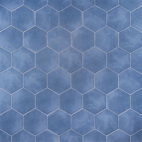 Ivy Hill Tile Eclipse 8 In Hex Blue 16 Pieces 603 Sq Ft Case