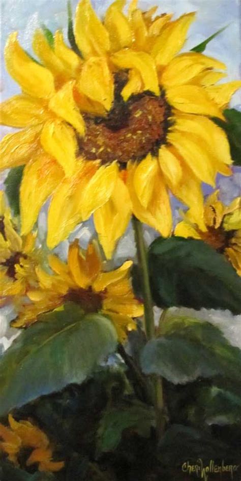 Sunflower Still Life Painting An Original By Cheri Wollenberg Sunflower