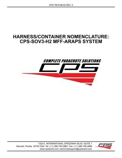 Harnesscontainer Nomenclature Cps Sov3 H2 Mff Araps System