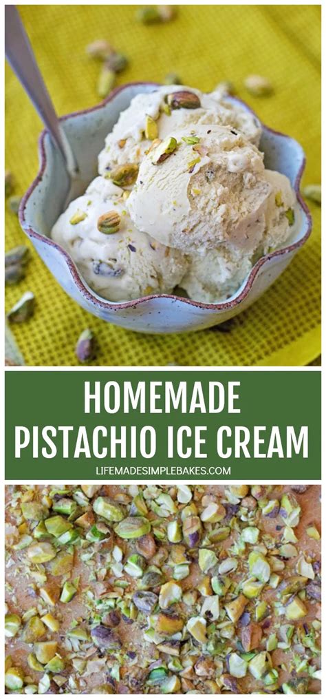 The Best Homemade Pistachio Ice Cream - Life Made Simple ...