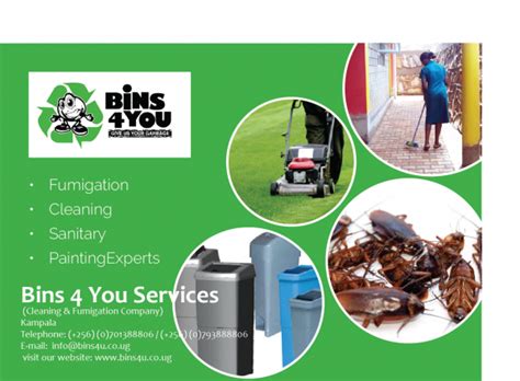 White knight pest control offers customized residential pest control solutions for homes in texas providing effective home pest control services since 2006. Bins 4 You, Cleaning & Pest Control (Kampala, Uganda ...