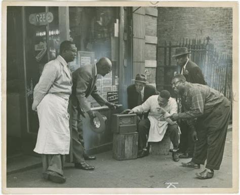 A 1930s Harlem Scene In Front Of A Local Shop Harlem History Harlem