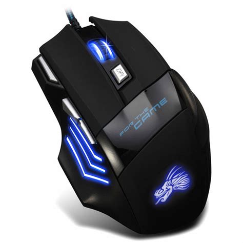 Tsv X7 Wired Gaming Mouse 5500 Dpi Fire Button 7 Buttons Led