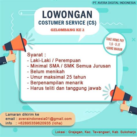 (sampoerna) untuk terus berkontribusi pada pembangunan indonesia. Lowongan Kerja Avera Digital Indonesia di Solo - INFO ...