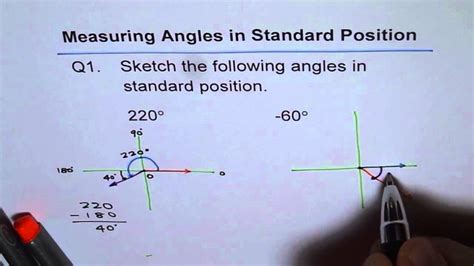 Check out standardposition's art on deviantart. Sketch Angle In Standard Position - YouTube