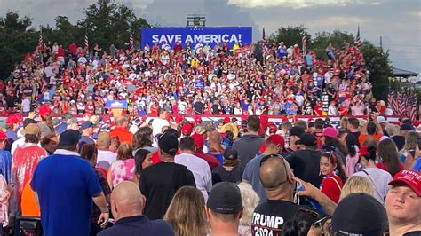 Trump Holds Rally Saturday Night At Sarasota Fairgrounds