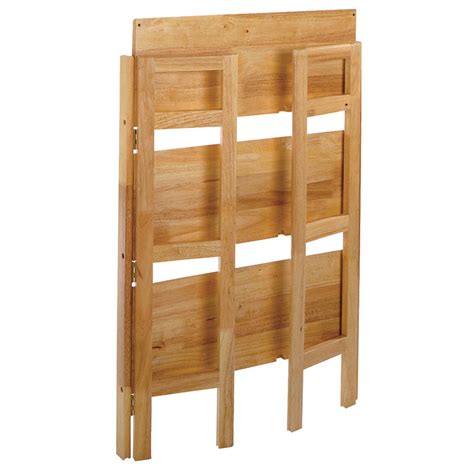 Constructed of solid wood for lasting beauty. Winsome 3 - Tier Folding / Stackable Shelf - 151032 ...