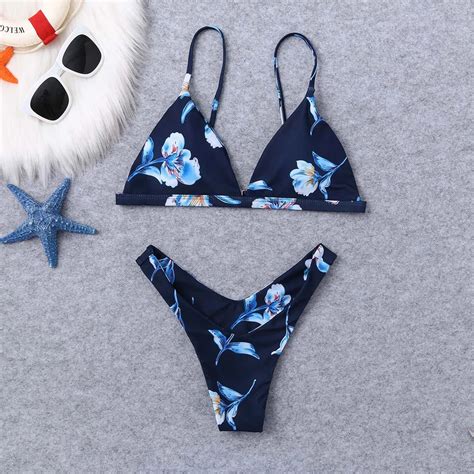 Bikini 2019 Sexy Women Floral Print Bikini Set Swimming Two Piece
