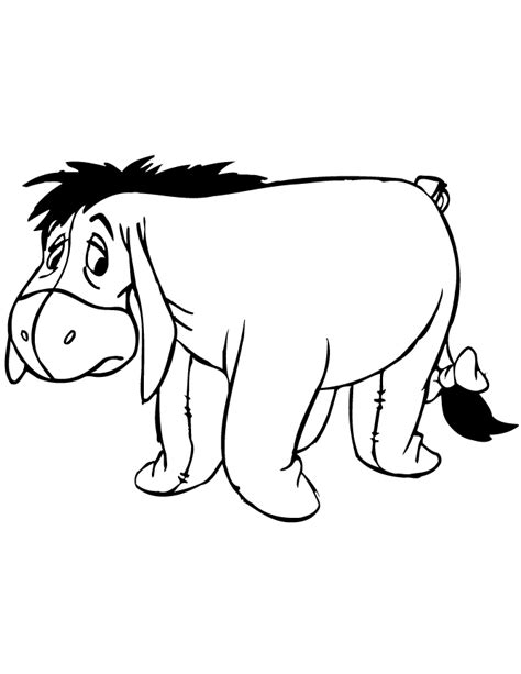 Printable Baby Eeyore Coloring Pages Thekidsworksheet Baby Eeyore